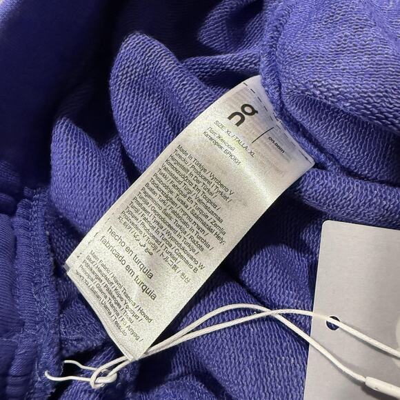 On Cloud Running Club Pants Womens XL Purple Organic Cotton Joggers Swiss - Picture 4 of 13